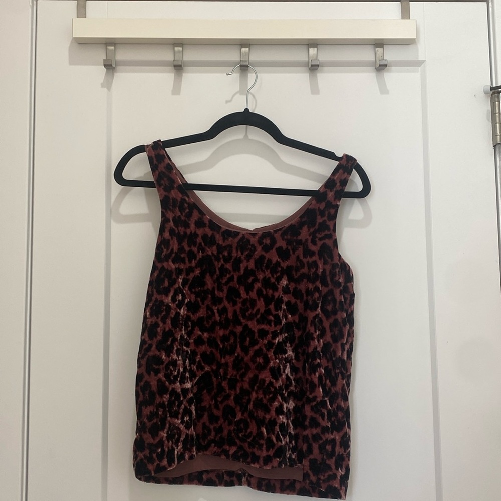J crew pink & black blouse